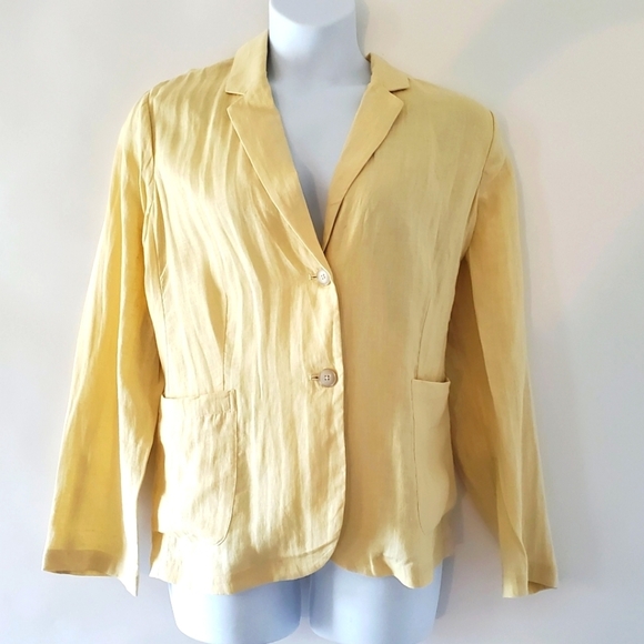 NEW J. Crew Linen Unstructured Long Parke Blazer Size 22 Jacket Preppy Office - Picture 12 of 12